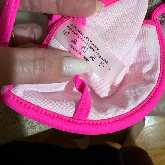 SHEIN Bright Pink Swimwear - Picture 6 of 6